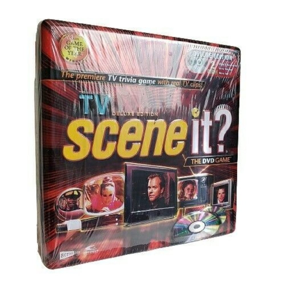 Scene it The DVD Game Deluxe Edition Trivia Game Tin Box 2005 NEW